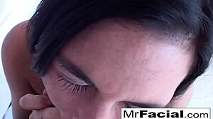 ashley likes it sloppy with sucking and facial