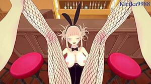 himiko toga and izuku midoriya have intense sex in my hero academia hentai, creampie and big tits everywhere 😍