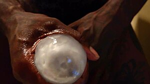 Hairy BBC solo: Hallelujah Johnson masturbating his monster cock close-up 😍 part 2