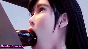 shy teen 18+s first time sucking cock in hardcore game play