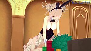 himiko toga and izuku midoriya have intense sex in my hero academia hentai, creampie and big tits everywhere 😍