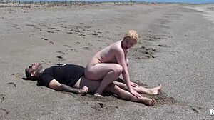 Gay Dogging With Stranger On Beach Bareback