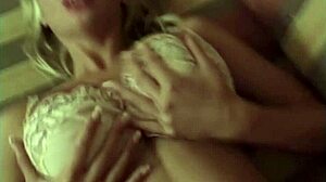 Hot blonde with big breasts sucks and fucks hardcore.