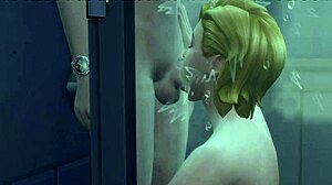 Anime Girlfriend Fuck Session Ends in Bathroom Scene