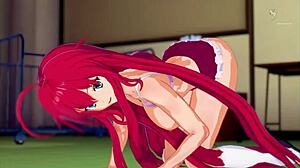 rias gremory learns porn star fucking.