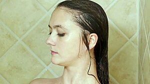 Brunette Model's Shower Turns Surprisingly Steamy