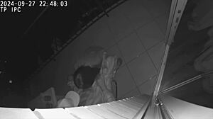 Real cheating wife fucks best friend on hotel balcony