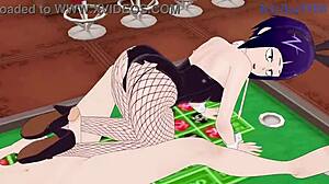 Mitsuki Bakugo and Kyoka Jiro with Izuku Midoriya in Bunny Girl Outfit