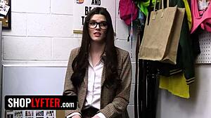 Bratty shoplifter from stepfamily gets caught and pounded