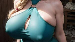 I’m obsessed with this cute AI-generated big-tits anime model. Her stunning look drives me wild every time!