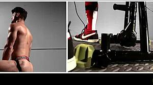 He was bound tight for a rim chair session