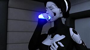 projekt passion blowjob from horny busty brunette ai sex robot girl gaming visual novel