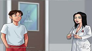 teacher stunned by cock size anomaly in summertimesaga ep