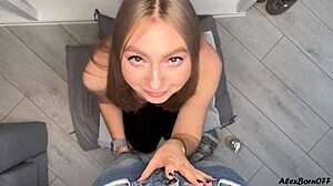 Amelie Dubon Jerks Me Off To Intense Cumshot Orgasm!