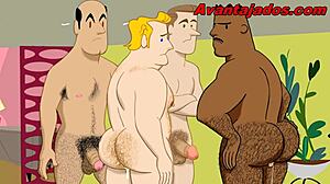 European Gay Brazilian Card Game Animation