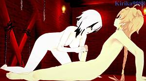 Arlecchino and Aether share intense emotional sex in Genshin Impact hentai