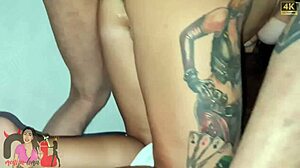 Since my husband has small dick, I take big cock for anal.