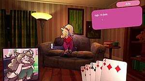 两个骚货玩兽娘脱衣扑克游戏