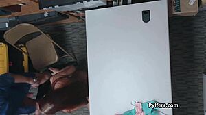 Czech Hottie Caught Spying And Pounded By Security