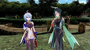 Genshin Impact Xianyun Endures Intense Sex Training with Dildo Play. Wild Cartoon Action Unfolds!