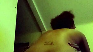 wet pussy of black couple riding cock hard