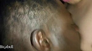 Amateur Sucks Monster Cock Of Black Guy At Night