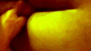 inked dude bends her over for close-up action