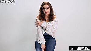 come on, watch how big tits cutie leana lovings masturbates solo in this full casting interview scene...