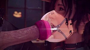 lara croft in halloween costume gets blowjob in wildeer studio hentai