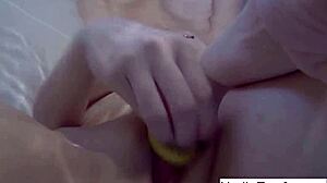 i'm sexy nadia, bathin' with rubber duckies, playin' with my big tits and pussy solo