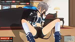 I can't believe this uncensored erotic anime with asmr voice and idol threesome