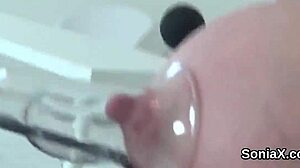 Unfaithful Lady Sonia Flashes Massive Jugs!