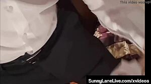 I watch sunny lane pleasure her wet pussy with fingers