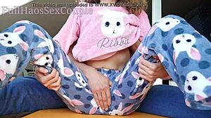 step brother gropes redhead step sister early morning with fingering