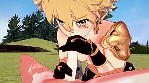 hey, watch aether suck venti and get pounded in genshin yaoi