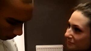 Titted Brunette Gets Fucked Hard in Public Pickup