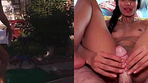 Sneaky Girlfriend Lures Investor for Outdoor Cheating Deepthroat on Monster Cock in Public