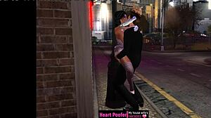 We rushed home after the party in our thongs