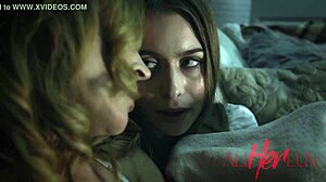 Teen and milf go hardcore with wild tribbing in taboo scene! Unbelievable snowballing!