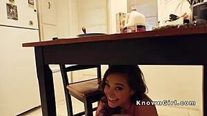 Almost Caught While Giving Blowjob To Boyfriend