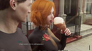 Stunning 3D cartoon striptease gameplay in nightclub bathroom scene