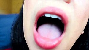 curious about mouth play in this unique fetish clip