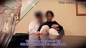 Japanese cheating chick gets picked up and creampied in wild POV! 😲