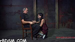 Femdom Punishes with 10-Pounder and Ball Torture