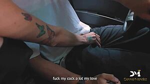 I, as a nympho, fuck my lover and the mechanic publicly