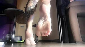 Sweaty feet after intense training session