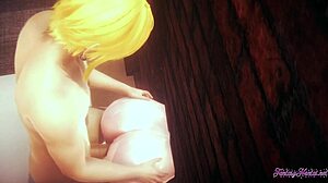 Naruto Hentai 3D: Threesome Hinata Blowjob And Fucked Through Wall Anime Manga Japanese Porn