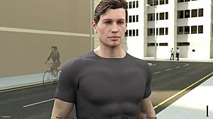 Stunning 3D cartoon striptease gameplay in nightclub bathroom scene