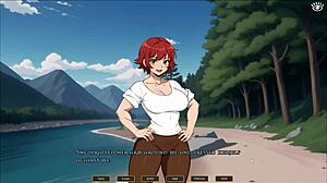 tomboy love in hot forge hentai game ep 4 femdom titjob in the kitchen