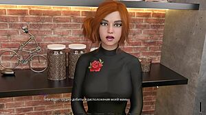 Stunning 3D cartoon striptease gameplay in nightclub bathroom scene